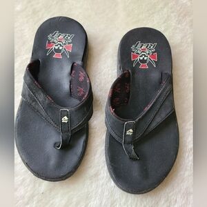 Reef Kids Black Flip Flops